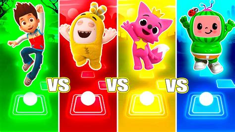 Oddbods Bubbles Paw Patrol Pinkfong Pogi Cocomelon Jay Jay Who