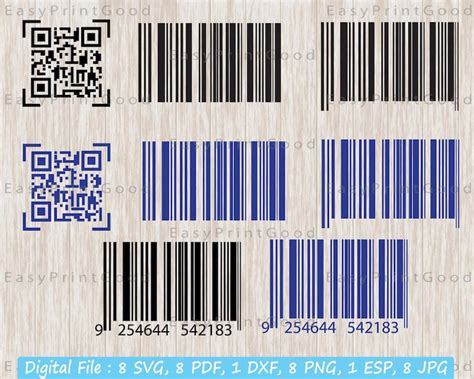 Barcode Svg Bar Code Svg Barcode Clipart Shopping Svg Etsy