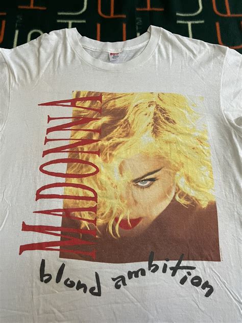 Vintage Vtg 1990 Madonna Shirt Blond Ambition Tour Pop Music 90s Grailed