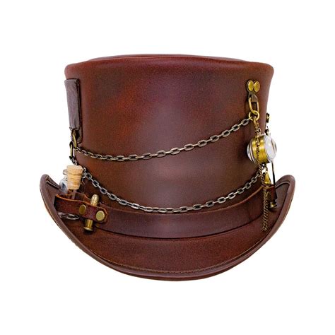 Trinket Steampunk Leather Top Hat American Hat Henri Henri Henri Henri