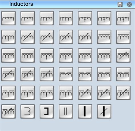 Inductor Symbol Schematic - Circuit Diagram