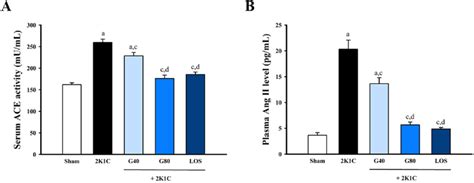 Effect Of Genistein On Serum Ace Activity A And Plasma Ang Ii Levels