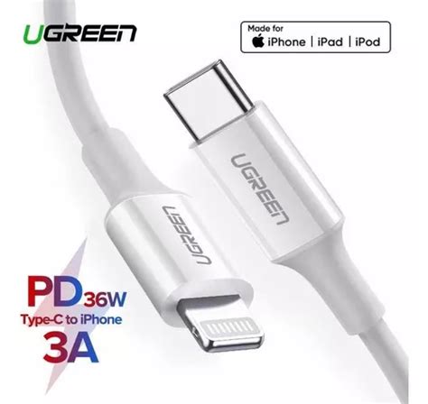 Cabo Usb C Para Lightning Ugreen Metro Parcelamento Sem Juros