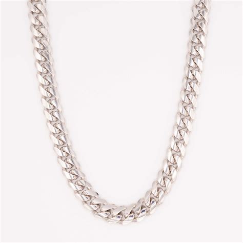 Silver Miami Cuban Chain 15mm – Miami Links