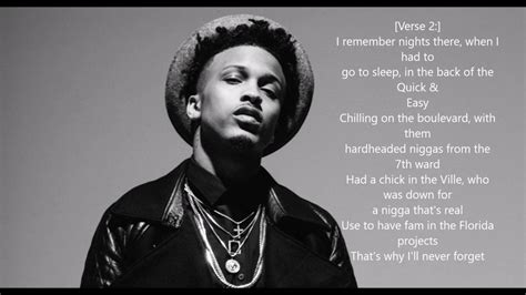 August Alsina Right There Lyrics Youtube