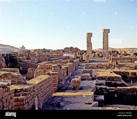 Temple of Khnum, Elephantine Island, Aswan, Upper Egypt Stock Photo - Alamy