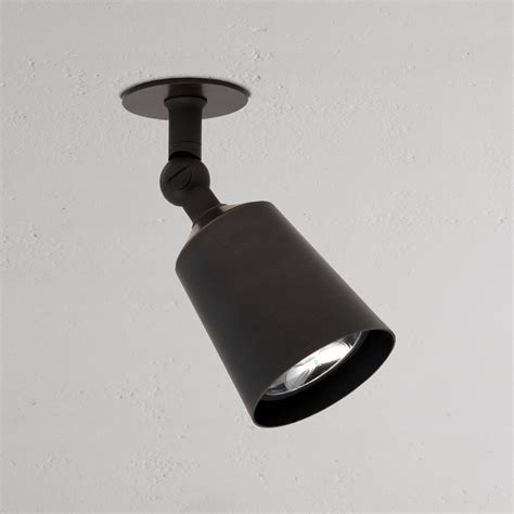 perryn single spotlight mm bronze lighting