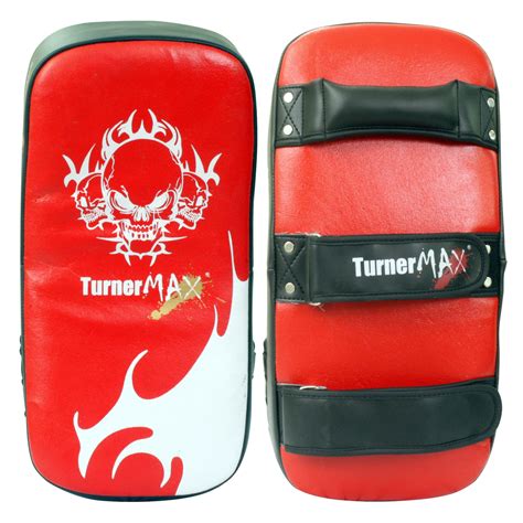 Turnermax Thai Pad Kick Boxing Strike Shield Mma Focus Muay Hook And Jab Pads Ebay