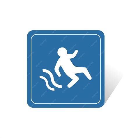 Premium Vector Slippery Floor Sign Vector