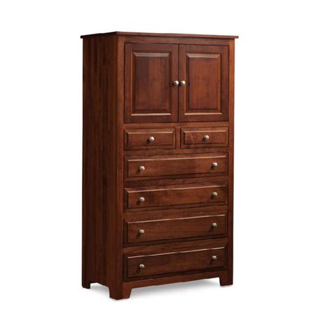 Simply Amish Me Ca Homestead Chest Armoire Hickory Park Furniture