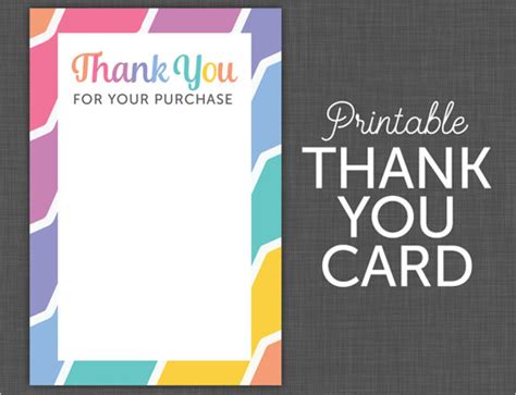 30 Blank Thank You Card Templates Free Word Designs