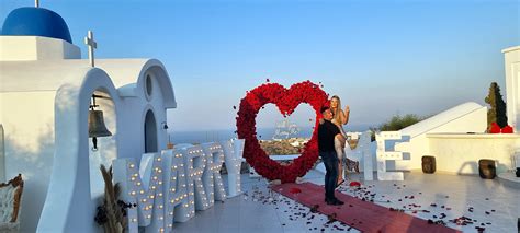 Santorini Wedding Proposal Packages How Much Proposal In Santorini Cost