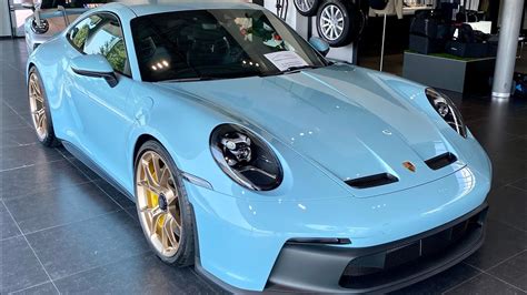 New Porsche 992 GT3 In PTS Meissen Blue Walkaround YouTube