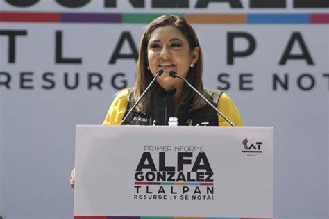 Alfa González Tlalpan primer informe de gobierno