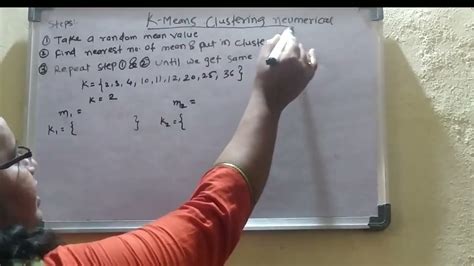 K Means Clustering Algorithm Solved Numerical Question By Euclidean