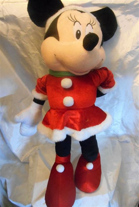 Disney Minnie And Mickey Mouse Christmas Plush 24 Set Of 2 Door