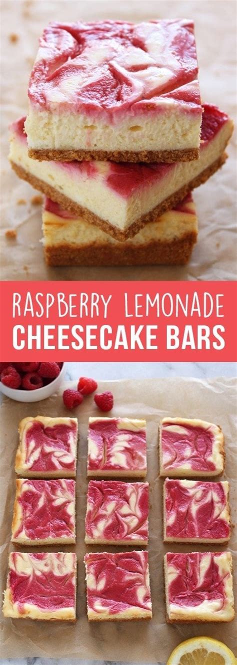 Raspberry Lemonade Cheesecake Bars Handle The Heat