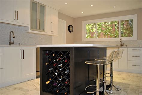 Custom Kitchen Island With Wine Rack Joseph Kitchen Bath