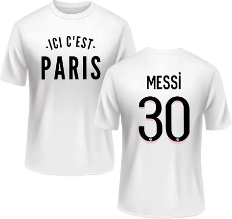 Messi 30 Psg Premium T Shirt Ici Cest Paris T Shirt Welcometo Paris