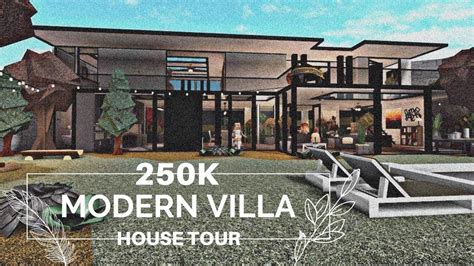 Roblox │ Bloxburg │ Modern Villa │ Modern House │ 250k Youtube