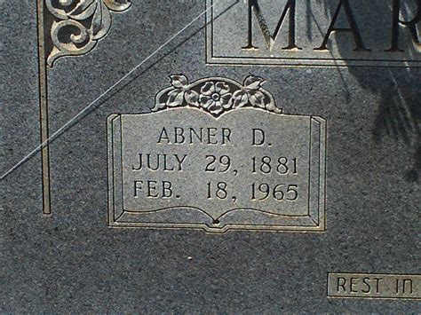 Abner D Martin 1881 1965 Find A Grave Memorial