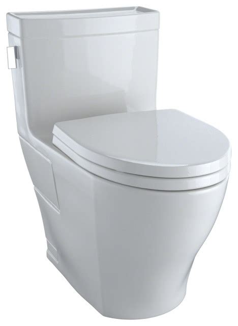 TOTO Legato WASHLET+ 1-Piece Elongated 1.28 GPF Skirted Toilet ...