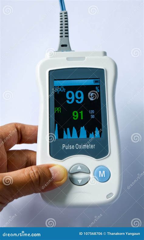 Handheld Pulse Oximeter Medical Device Used To Monitor Blood Oxygen In