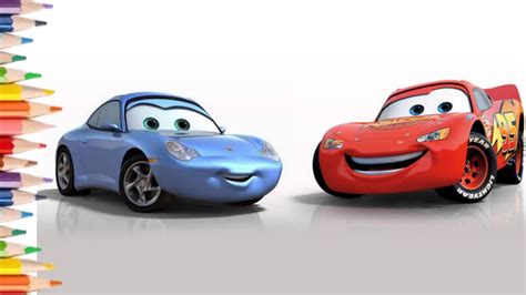 Disney Cars Lightning McQueen And Sally Gadi Wala Cartoon Drawing