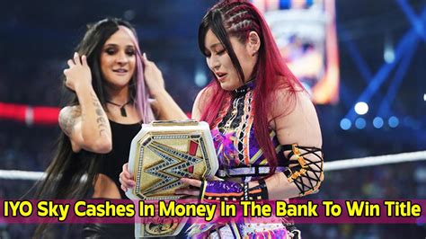 Iyo Sky Cashes In Money In The Bank To Win Womens Title At Summerslam