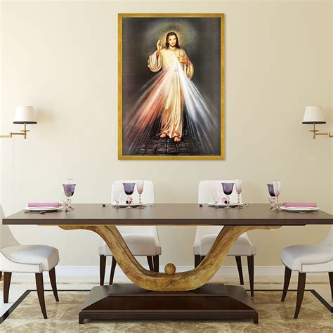 Quadro De Jesus Cristo Para Sala Raio Luminoso Decore Pronto