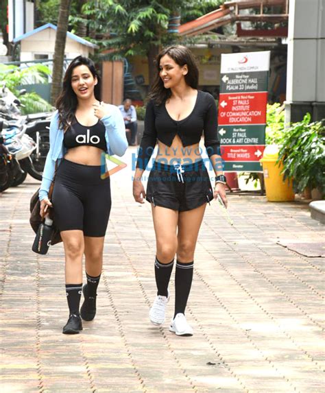 Photos Neha Sharma And Aisha Sharma Spotted At The Gym In Bandra