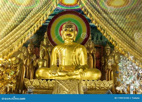 Golden Buddha Statue - Cambodia, Asia Editorial Image - Image of asian ...