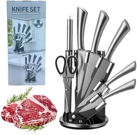 Amazon Chef Knife Set 8 Pack Stainless Steel Knife Set Kitchen