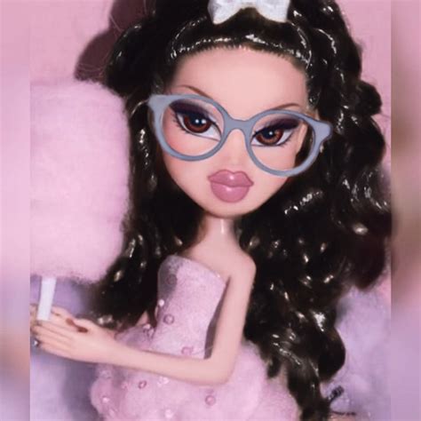 Bratz Doll Pfp Curls And Glasses Black Bratz Doll Bratz Doll Red