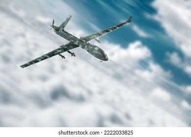 Military Combat Drone Uav On Duty Stock Illustration 2222033825 ...