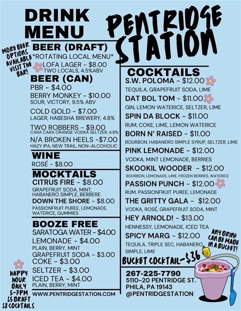 Drink Menu