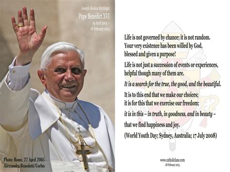 Pope Benedict XVI Quotes. QuotesGram