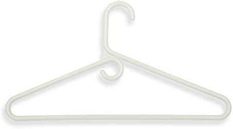 Amazon Strong Extra Heavy Adult Plastic Tube Hangers White