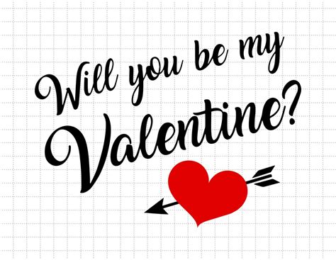 Will You Be My Valentine Svg, Be My Valentine Svg, Happy Valentine's ...