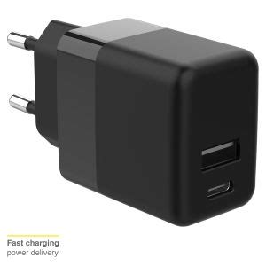 Accezz Wall Charger Oplader Usb C En Usb Aansluiting Power