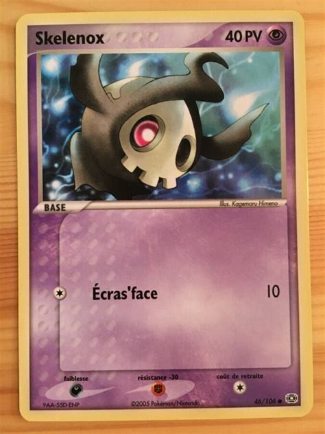 Skelenox Ex Emeraude Carte Pokemon