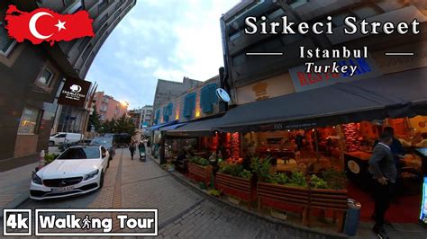 Sirkeci Street Istanbul Turkey 🇹🇷 Walking Tour 4k Uhd 60fps Youtube