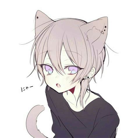 Cute Anime Cat Boy Drawing