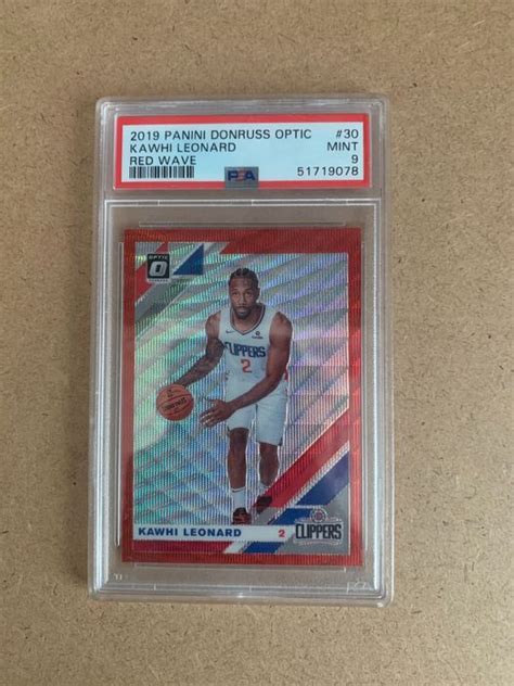 2019 Panini Donruss Optic Kawhi Leonard Red Wave Psa Catawiki