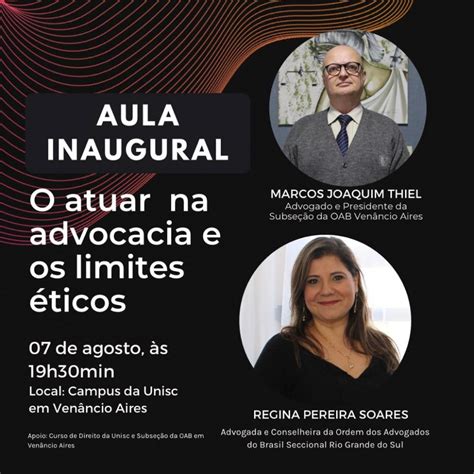 OAB RS Palestra O atuar na advocacia e os limites éticos