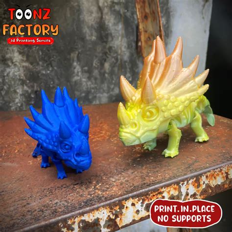 3D Printable FLEXI PRINT IN PLACE TRICEPTORS ARTICULATED By Toonz Factory