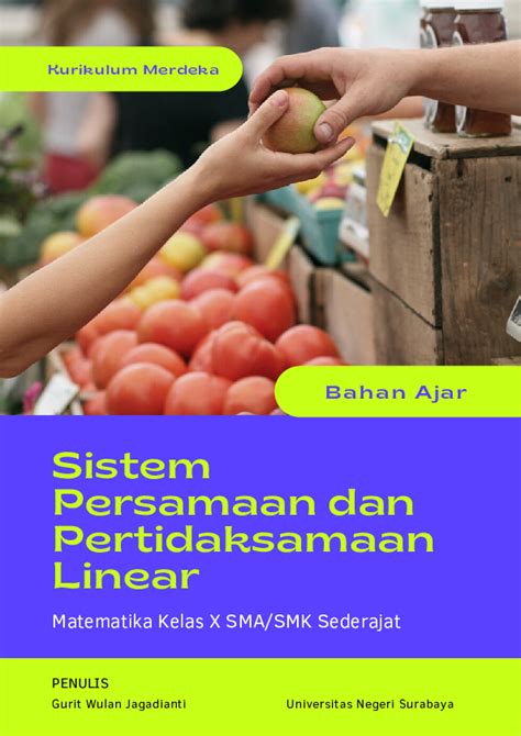 Pdf Modul Sistem Persamaan Dan Pertidaksamaan Linear Matematika Kelas