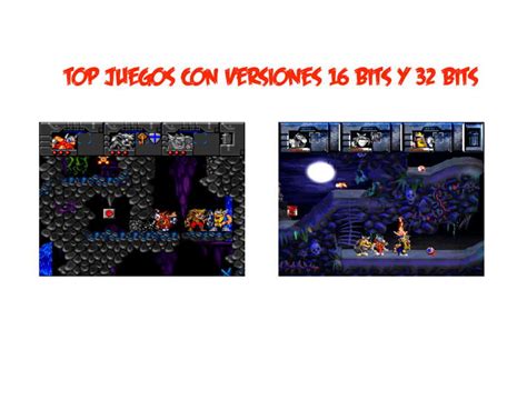 Top Videojuegos Que Tuvieron Versiones Tanto En Sistemas De 16 Bits Y