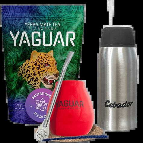 Set Yerba Mate Yaguar Frutas G Yerbomos Sets Sets De D Marrage