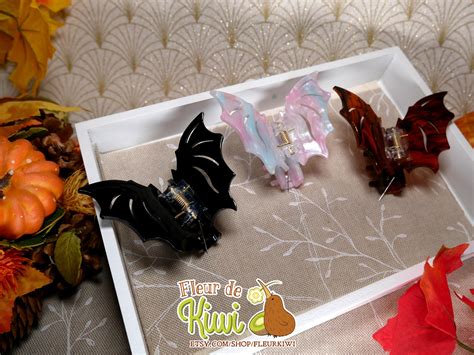 Pince à cheveux halloween chauve souris pince cheveu Etsy France